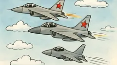 Vtip: Letia dve stíhačky a jedna nestíha