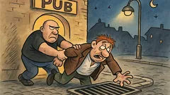 Vtip: Vyhadzujú opilca z krčmy...