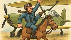 Vtip: Pilot drží lietadlo a povie...