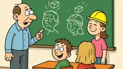 Vtip: Na hodine pracovného vyučovania učiteľ hovorí...