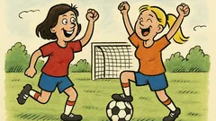 Vtip: Blondína hrá futbal s brunetkou...